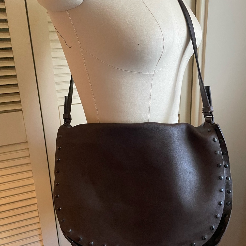 Miu Miu Brown Leather saddle bag